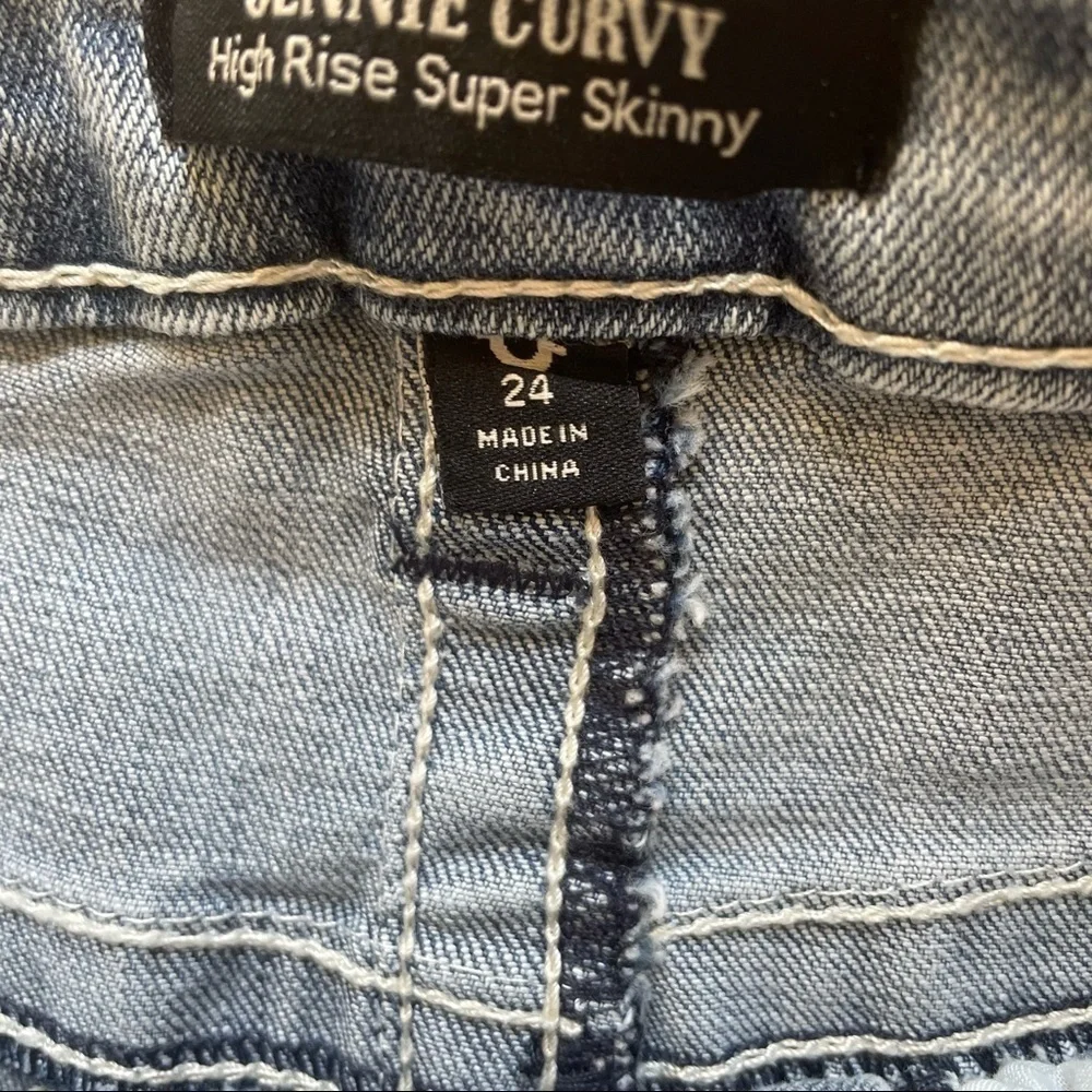 NWT TRUE RELIGION JENNIE HIGH RISE  CURVY SKINNY JEANS-24 - Picture 8 of 13